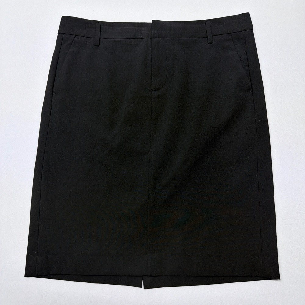 Gap Stretch Black Pencil Skirt Womens Size 4 Professional Workwear Knee Length